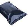 Svart färg Självtätning Plastpåsar Poly Bags Zipper Väskor Svart Förvaringspåse 10x15cm 20x30cm1