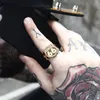 Beier new store 316L Stainless Steel ring high quality USA Biker Road ROUTE 66 Ring For Men Motor Men's Jewelry LLBR8-126R