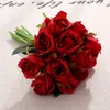 Hot 10 Estilo Artificial Rosas Flor Centerpieces Vestido Noiva Flores Decorativas Simulação 1Lot / 12pcs Homeware T2I5489