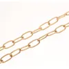 Łańcuch okulasów po prostu masywny łańcuch złoty srebrny kolor platowane silikonowe pętle silikonowe