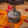Alloy Hollow Incense Burner Aromatherapy Furnace Lotus Shaped Incense Burners Home Alloy Antique Incense Burners 6 patterns