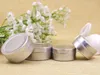 free shipping 20g empty aluminium cream jars,cosmetic case jar,20ml aluminum tins, metal lip balm container