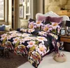 wholesales Free shipping Printed Bedding Set Bedclothes Tiger and Lily Flower Queen Size Duvet