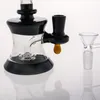 Bong in vetro con giunto a scodella 14,4 mm 15 cm Dabbers concentrati Bubbler Riciclare piattaforme petrolifere bogn di vetro Perclator in linea dab rig narghilè economici