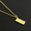 Guldfärg Mobiltelefon Modell Pendant Necklace For Women Men Charm Long Chain Femme Christmas Jewelry Party Accessories