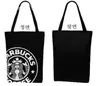 Ny mellanstorlek axelväska, presentförpackning shoppingväska B-654,33.5*8*41cm miljövänlig grön Starbucks kaffepaketpåsar