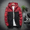 Mens Bomber Male Jackets Camouflage Hooded Jacket Thin Windbreaker Men camouflage Outwear Couples Clothes