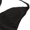 Tassel oco deepv preto com tiras biquíni recorte impressão franja biquines banho biquinis senhoras maiô tanga terno de natação push up b8477244