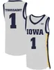 2020 NCAA Iowa Hawkeyes Jerseys 10 Joe Wieskamp 25 Tyler Cook 55 Luka Garza 5 CJ Fredrick 15 Kriener 30 Lester Basketballtröja