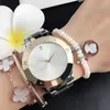 Modeuhren Damen Mädchen Stil Metall Stahlband Quarz-Armbanduhr P68