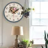 3D Vintage Wall Clock Silent Wood Clock Europe Style Large Wall Clocks Home Watch Time Kitchen Bedroom Living Room Home Decor