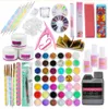 Pro Acrylic Power Manicure Nail Kit Acrylic Tips Cutter Glitter Rhinestones File Brush Manicure Nail Art Tool Set Gel Kit9429444