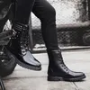 Diseñador para hombre Martin Boots British Remache Hombre Botas de locomotora cálida Hombres Botas altas Hip Hop Shoes para hombre