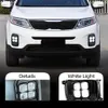 1 conjunto de carro Drl Daytime Correndo luz para Kia Sorento 2013 2014 LED daylight À Prova D 'Água 12V nevoeiro Lâmpada de carro luzes de estilo