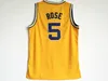 Michigan Wolverines College Jalen Rose Jerseys 5 Men Basketball Chris Webber 4 Juwan Howard Jerseys 25 Team Color Yellow University