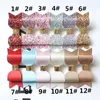 12 pcs Double Cheveux Arc Prince Enfants Fille Pince À Cheveux Faux Paillettes Feutre Litchi Stria Pu Cuir Cheveux Grip Stripe Or Clip Barrettes