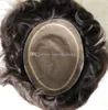 Mens Hair Wig Hairpieces Straight Full Silk Base Toupee 10A Malásia Virgem Virgem Substituição de Cabelo Humano para Homens Fast Express Entrega