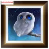 Bricolage 5D Peinture partielle diamant broderie cool Hibou diamant Croix Kits de point de diamant Mosaic Home Décoration