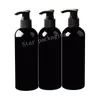 Bouteilles en plastique de pompe de lotion de savon liquide noir vide de 20X300ml, bouteille de shampooing rechargeable de 300ML, contenants cosmétiques vides, vente en gros