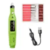 USB 미니 전기 네일 폴리 셔 휴대용 펜 전기 네일 연마 세트 6 색 네일 도구 도매