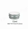 5 ml 10 ml 15 ml 20 ml 25 ml 30 ml 50 ml 60 ml 150 ml aluminio brillo de labios Container crema tarro envase cosmético