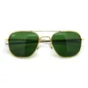 Wholesale- European and American pop classic metal sunglasses with glass lens MF01,MF02