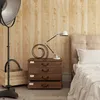 Papier peint à grains de bois Imitation planche de bois Plafond de chambre à coucher Style chinois Salon Magasin de vêtements 3D Papier peint à grains de bois