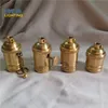 Freeshipping 100PCS / Pack Brass Copper Lamphållare Elektrisk ljusuttag med / utan brytare och gängad skugga Mittery DIY Lighting Base