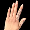 Women's Crystal Ring Multiple Finger Stack Knuckle Band Fashion Jewelry Rings Set