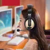 3.5mm Wired Gaming Headset Deep Bass Game Earphones Professional Computer Gamer Headphone With HD Microphone for Laptop