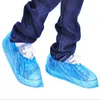 100pcs Couvre-chaussures jetables plastique jetable en plastique épais et jour de la journée de la journée de la journée de la journée de la journée de la journée Blue imperméable couvertures de chaussures 3652391