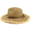 여름 넓은 모피 브림 여성 종이 밀짚 재즈 태양 모자 야외 비치 햇빛 모자 태양 보호 모자 유니섹스 통기성 일바지