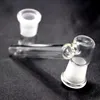 Adaptateur déroulant en verre à 45 degrés pour bong narguilé tuyau d'eau fumer 14mm 18mm mâle femelle joint bong