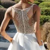 Dubai Bridal Suknie ślubne Zroszony Długie Mody Sukienki ślubne Robe de Mariee Vestido de Noiva Casamento Sukienka ślubna Ivory