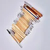 30pcs/pack Clay Sculpting Kit Sculpt Smoothing Wax Carving Pottery Ceramic Tools Wooden Handle Modeling Clay Tools