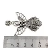 30pcs antico argento in lega di guardiano angelo ciondoli ciondoli per gioielli che fanno il braccialetto collana accessori fai da te 52,5 x 39 mm