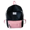 Projektant-Moda Casual Styl Para SchoolBag Travel Torba Torba Kolor Block Plecak Skórzane Kobiety Kolekcja Luminous Torba