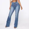 2020 Fashion High midja denim byxor för kvinnor casual damfickor jeans spring långa blå denim byxa mujer plus5358915