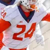 Jam Özel Illinois Fighting Illini 2019 Futbol herhangi bir isim numarası lacivert turuncu beyaz #1 Isaiah Williams 18 Brandon Peters NCAA Jersey 4xl