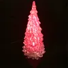 Akryl Julgran Led Färgglada Nattljus Barnens glödande leksaker LED Flash Holiday Decor Christmas lampa för accessorie