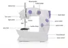 고품질 재봉틀 미니 전기 가정용 DIY 세공 재봉틀 전원 ​​공급 장치와 듀얼 속도 작은 가정용 무료 DHL