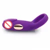 Anneau de pénis vibrant jouets sexuels pour hommes Couple vibrateur de balle anneau de coq stimulateur de clitoris retarder l'éjaculation 12 vitesses violet noir