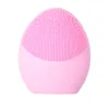 Facial Cleansing Brush Sonic Vibration Face Cleaner Silicone Deep Pore Cleaning Electric Waterproof Massage Brush XBJK1912