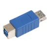 Blue Connector USB 3.0 Type B Vrouwelijke socket naar printertype Een vrouwelijke Jack DC Power Plug -adapter voor pc