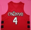 Kenyon Martin #4 Cincinnati Bearcats College Retro Basketball Jerseys Mens Stitched Custom Any Number Name