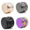 Grinder de alora de zinco de 63 mm Grinder Grinder Ginders Rainbow Ginders 4 Partes Ferramenta de acessórios para fumantes de tabaco metal 5963