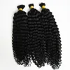 10-30 cal ludzki oplatanie włosów luzem bez wątku 1 szt. Ludzki oplatanie masowe Afro Kinky Curly 300g Brak wątków ludzkich włosów