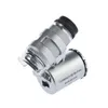 60x El Mini Cep Mikroskop Büyüteç Kuyumcu Büyüteç LED Işık Bir Büyüteç ile Taşınması Kolay A660