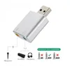 USB Type-C Externe Stereo Geluid Audiokaarten Adapter 7.1 Kanaal voor Windows XP 7 8 10 Android Linux Mac Plug and Play