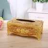 Creatieve Acryl Tissue Box Home Decor Europese Papier Rack Office Home Office KTV el Desktop Papier Opbergdoos LZM0552741